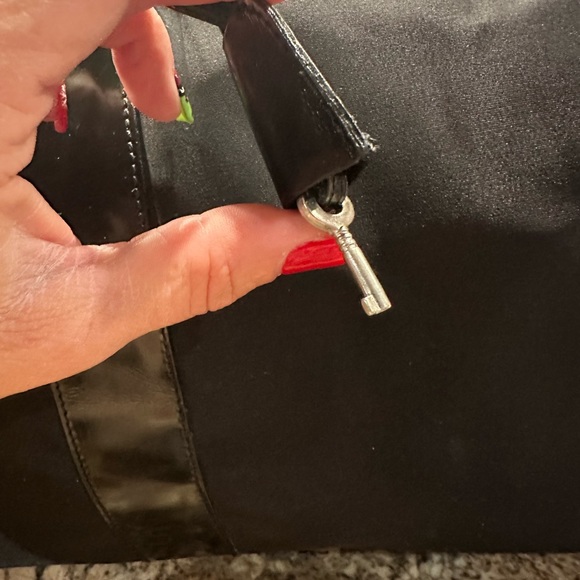 Gianni Versace Nylon and Patent Extra Large Duffle W/Lock & Key - Picture 14 of 15